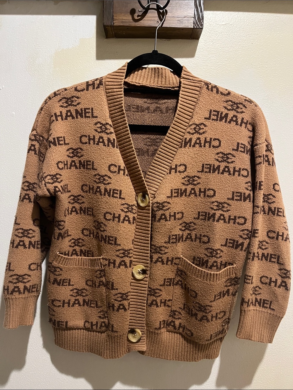 Chanel Logo Cardigan Sweater - Picture 2 of 3